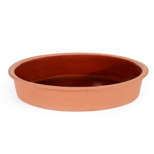 CLAY SHALLOW BOWL 1000 gr (2.2 lb) 16 x 9 cm (6.3" x 3.5") 1 PCS - Hakan Makes Kitchens Smile