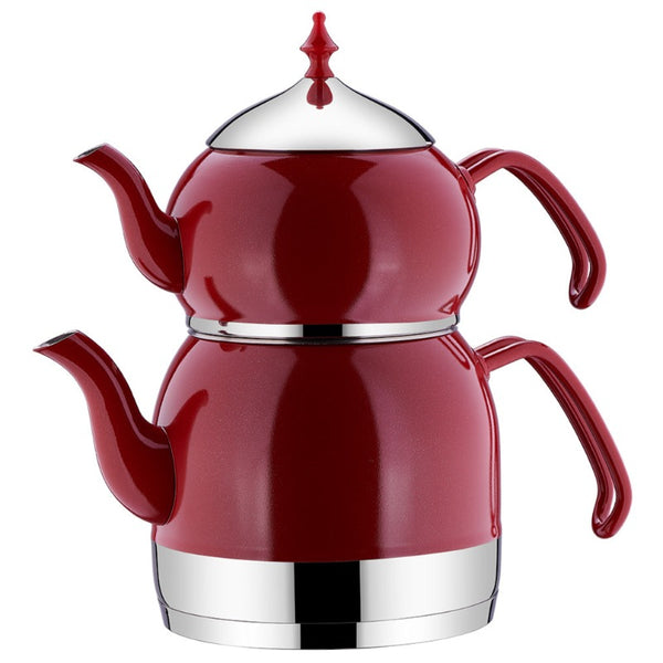 RENA TEA POT SET- RED 1.1 lt - 2.4 lt (37.2- 81.2 oz) - Hakan Makes Kitchens Smile