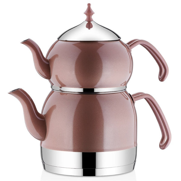 RENA TEA POT SET- ROSE GOLD 1.1 lt - 2.4 lt (37.2- 81.2 oz) - Hakan Makes Kitchens Smile