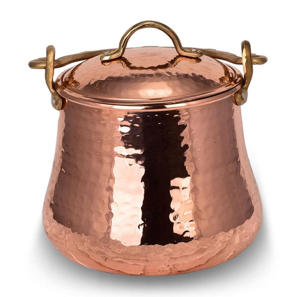 COPPER BAKRAC ELIT HANDMADE CRUSHED 17 cm 3250 ml (110 oz) - Hakan Makes Kitchens Smile