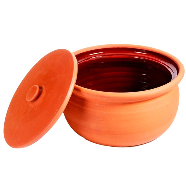 CLAY POT INNER GLAZED JUMBO 29.5 x 16 cm (11.6" x 6.3") - Hakan Makes Kitchens Smile