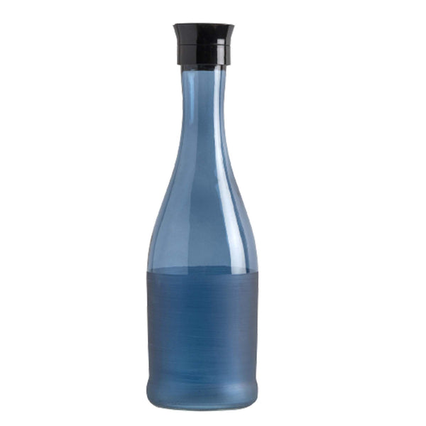 COBALT COLORED GLASS CARAFE 1000 cc (34 oz) 1 Pcs - Hakan Makes Kitchens Smile