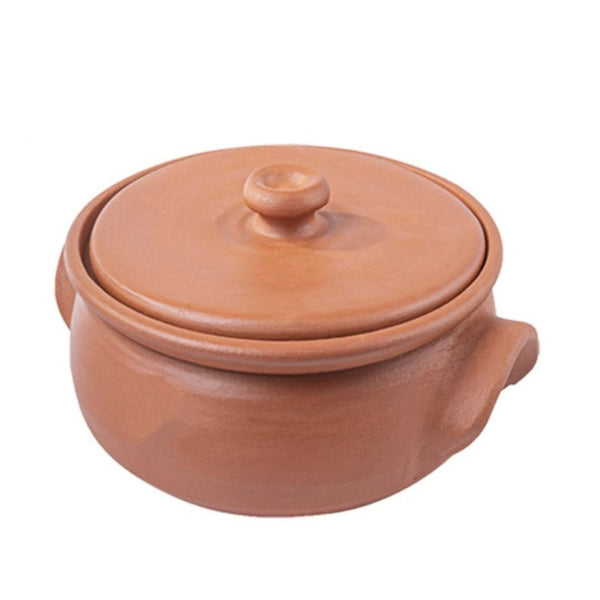 CLAY POT HANDMADE LINED BIG 28 x 17 cm (11" x 6.7") - Hakan Makes Kitchens Smile