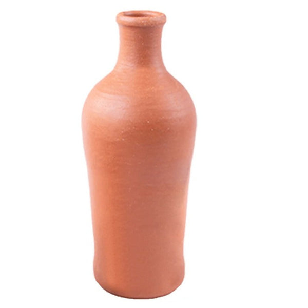 CLAY WATER BOTTLE WITH CUP 8 x 24 cm (3.14" x 9.44") - Hakan Makes Kitchens Smile