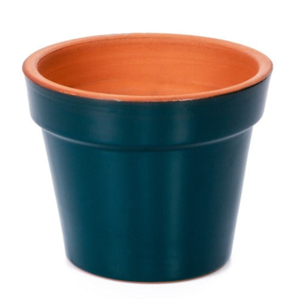 CLAY FLOWERPOT COMO BIG SIZE 15 x 12 cm (5.9" x 4.7") 1 PCS - Hakan Makes Kitchens Smile