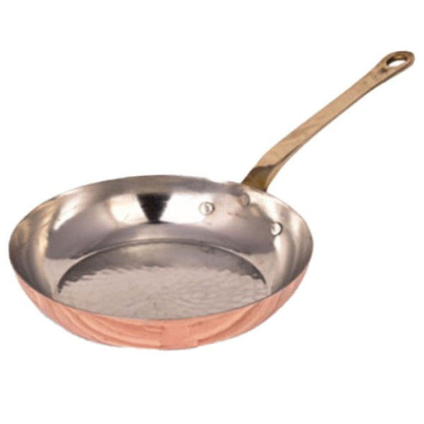 COPPER PAN SAHIKA HANDMADE CRUSHED 22.5 cm (8.9") - Hakan Makes Kitchens Smile