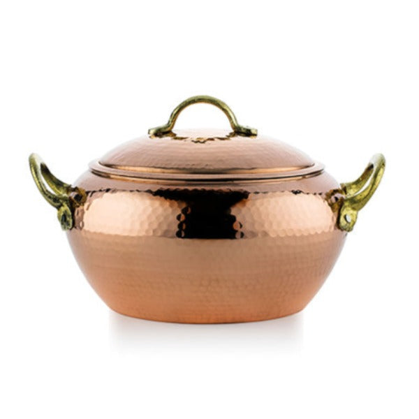 COPPER DEEP POT TRMN TRABZON 20 cm (7.9") - Hakan Makes Kitchens Smile