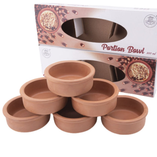 CLAY 6 PCS BOWL SET GLAZED 12.5 x 4 cm (4.9" x 1.6") - Hakan Makes Kitchens Smile