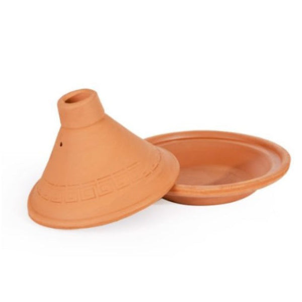 CLAY TAJINE CASSEROLE 21.5 cm x 16 cm (8.5" x 6.3") - Hakan Makes Kitchens Smile