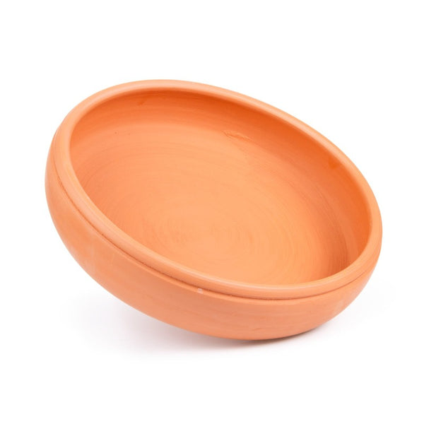 CLAY ROUND OVEN TRAY NATUREL BEKTASI 36 cm (14.2") - Hakan Makes Kitchens Smile