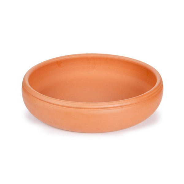 CLAY ROUND OVEN TRAY NATUREL BEKTASI 40 cm (15.7") - Hakan Makes Kitchens Smile