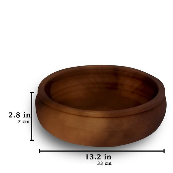 CLAY PAN DOUBLE BAKED BIG 33 x 7 cm (13" x 2.8") - Hakan Makes Kitchens Smile